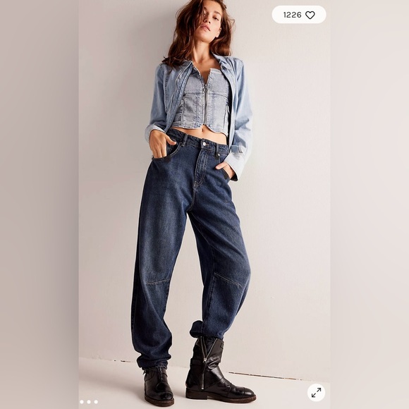 NWOT Size 27 We The Free Augusta Barrel Jeans - Picture 5 of 11